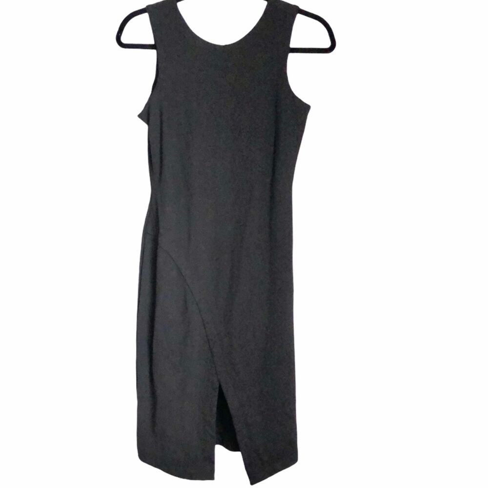 Amanda Uprichard Black Sleeveless Bodycon Dress